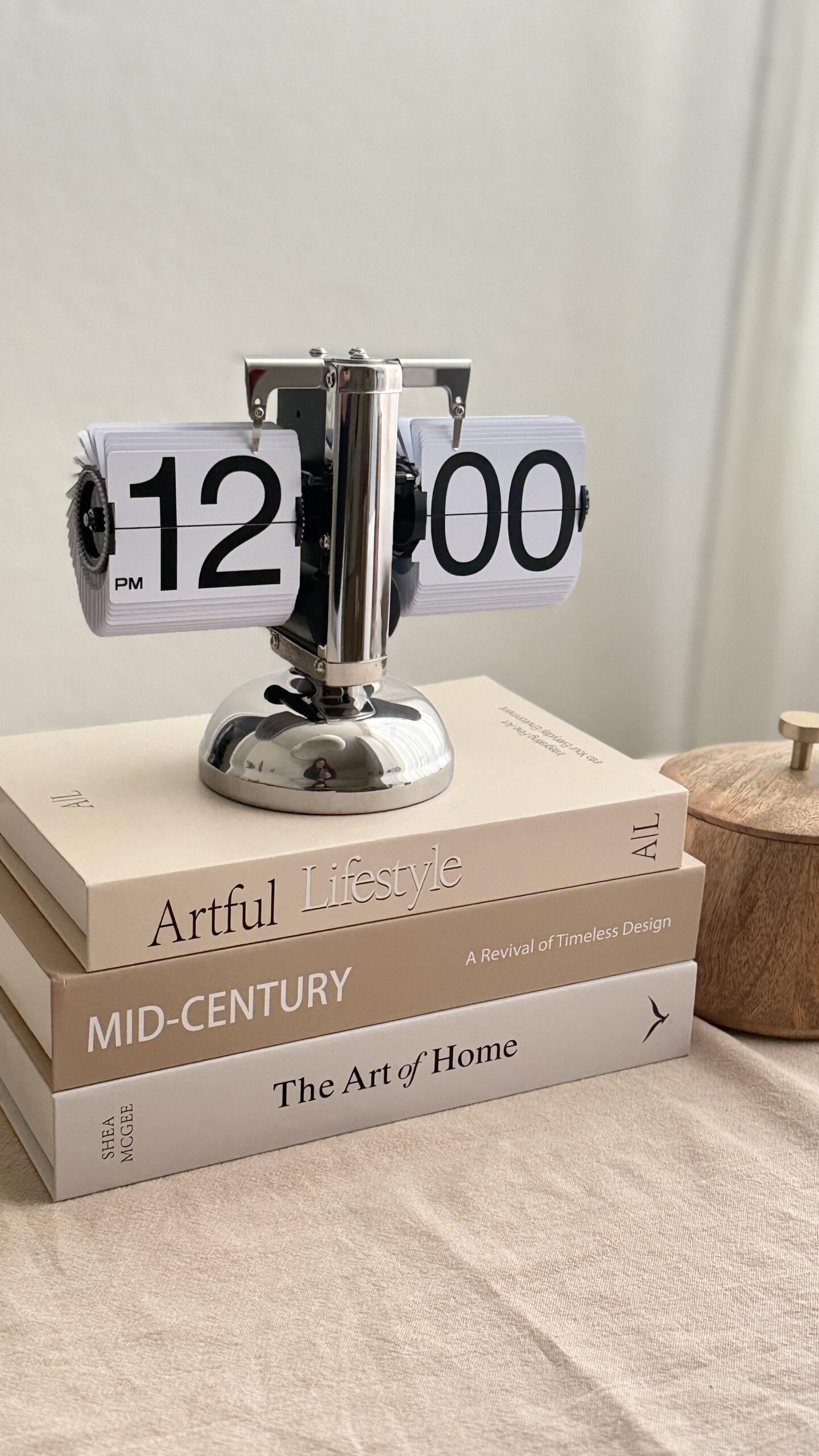 Flip-Uhr im Mid-Century-Stil | Retro Designobjekt